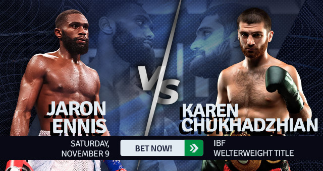  BOXING - IBF welterweight title: Jaron Ennis vs Karen Chukhadzhian