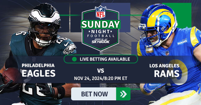 NFL SNF - Week 12 Game -Eagles vs Rams