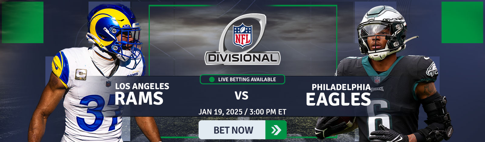 NFL - Divisional Round NFC Rams vs Eagles